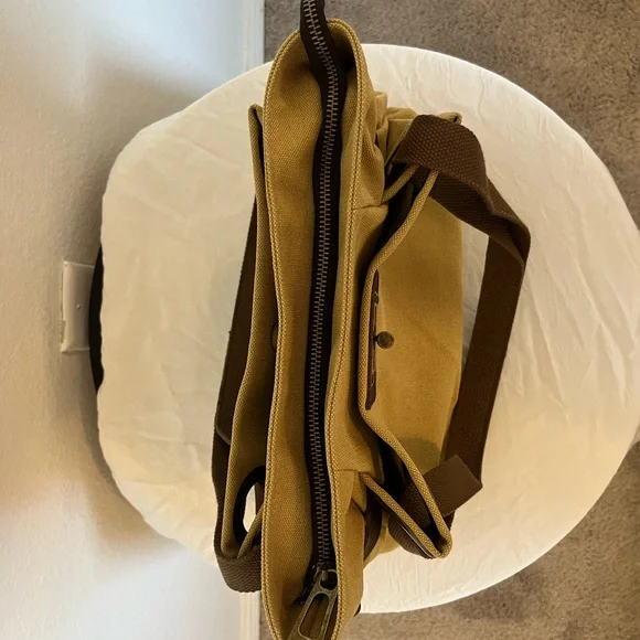 ZEDE Unisex Pont Des Arts Mini Cross Body Bag - Beige Khaki, *no shoulder strap - Picture 5 of 12